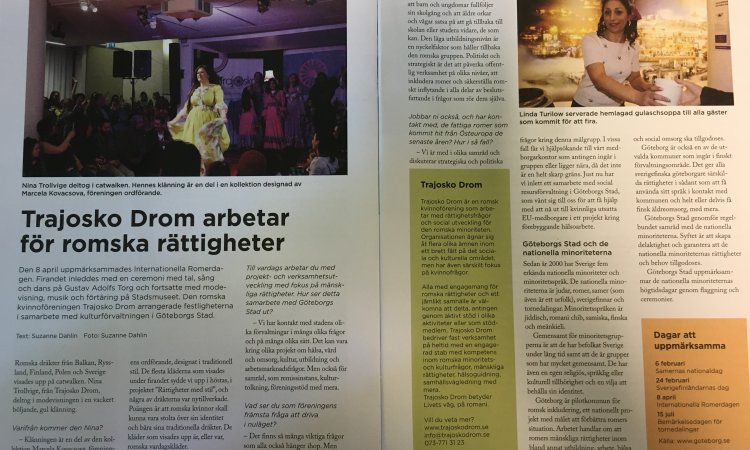 Artikel om Trajosko Drom i Seniorliv